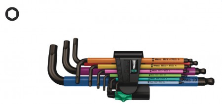 05073593001 Hex-Plus Multicolour 1 SB, Sada zástrčných klíčů, metrická, BlackLaser